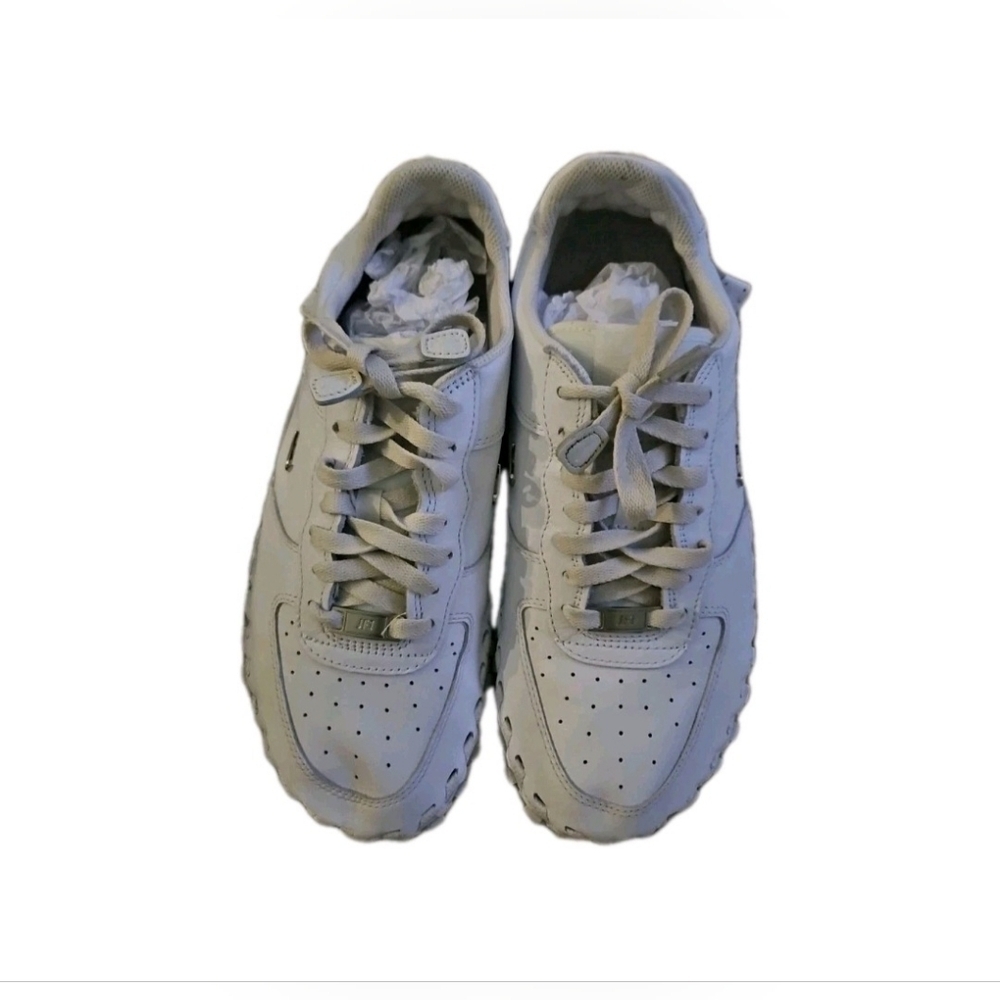 Nike Jacquemus DR0424-100 Cream Leather Sneakers 10.5.